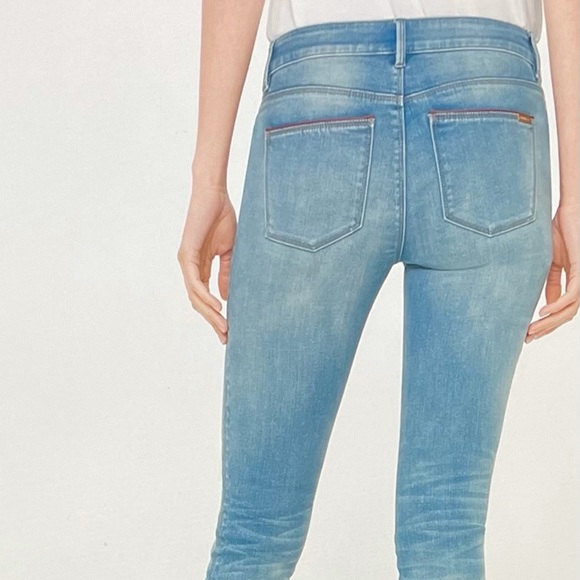 WHBM Red Leather Trim The Skimmer Size 2 - Picture 2 of 16